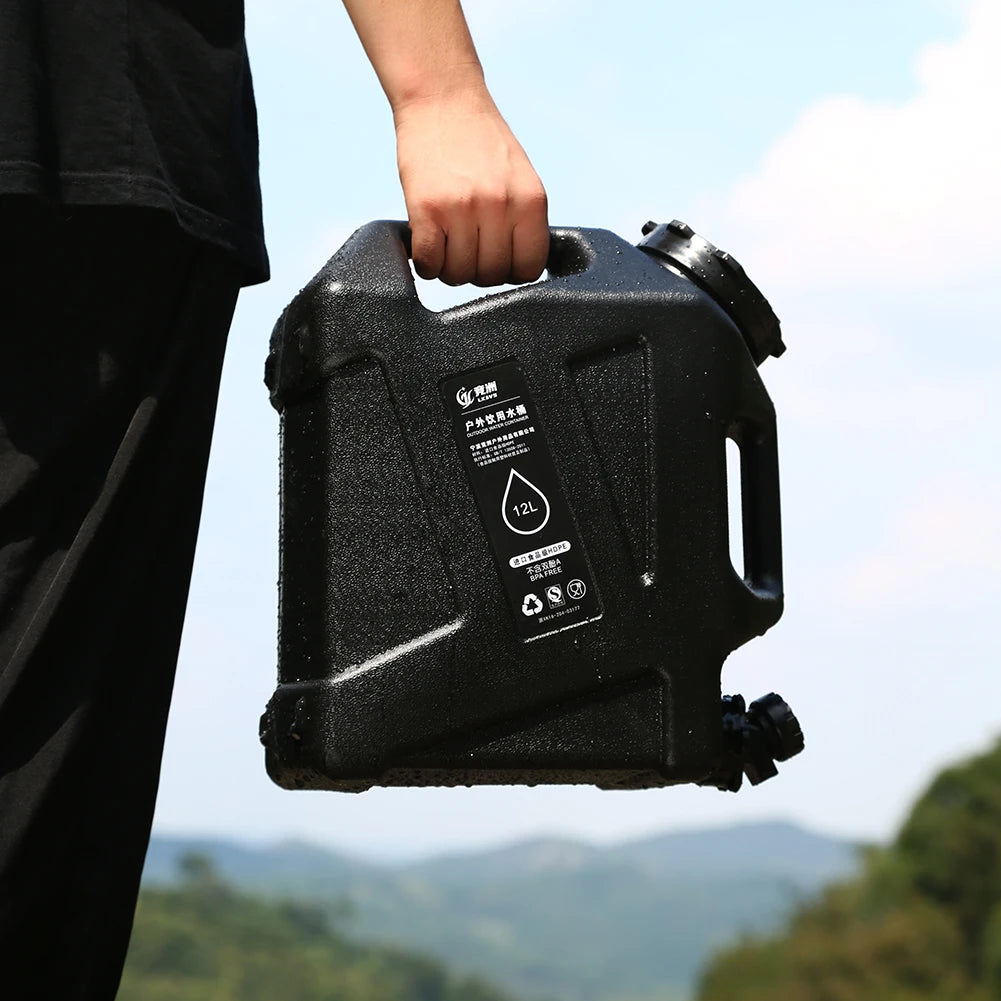 10/12L Outdoor Water Bucket Large-Capacity Portable Camping Water Bag Container with Faucet Driving Water Tank for Picnic Hiking - Buy online at  Vibe In Cart.