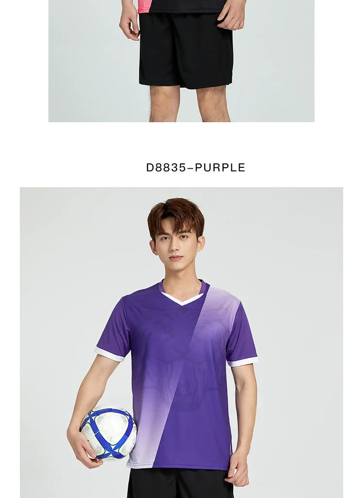 Unisex Soccer Uniform Jersey and Shorts Set for Futsal Training