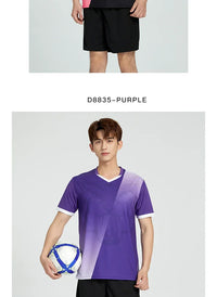 Unisex Soccer Uniform Jersey and Shorts Set for Futsal Training