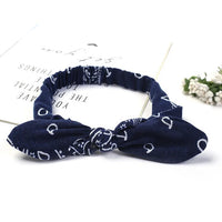 Women's Geometric Acrylic Elastic Headbands with Cross Knot