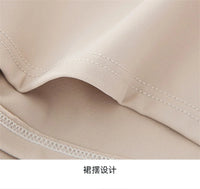 Aiithuug Side Split Golf Skirt with Build-in Shorts Tennis Skirt Short Running Workout Gym Pants Wide Waistband Tummy Control