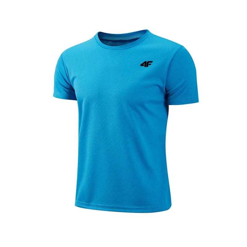 Men's Summer Exercise Trainning T-shirt High Quality Breathable Quick Dry Short Sleeved Top Marathon Gym Fitness Basketball Tees - Buy online at  Vibe In Cart.
