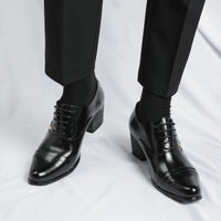 Trendy Men's Casual Black Brown Lace Up Oxford Cuban Shoes Gentleman Business Flats Dress Homecoming Footwear Zapatos Hombre - Buy online at  Vibe In Cart.