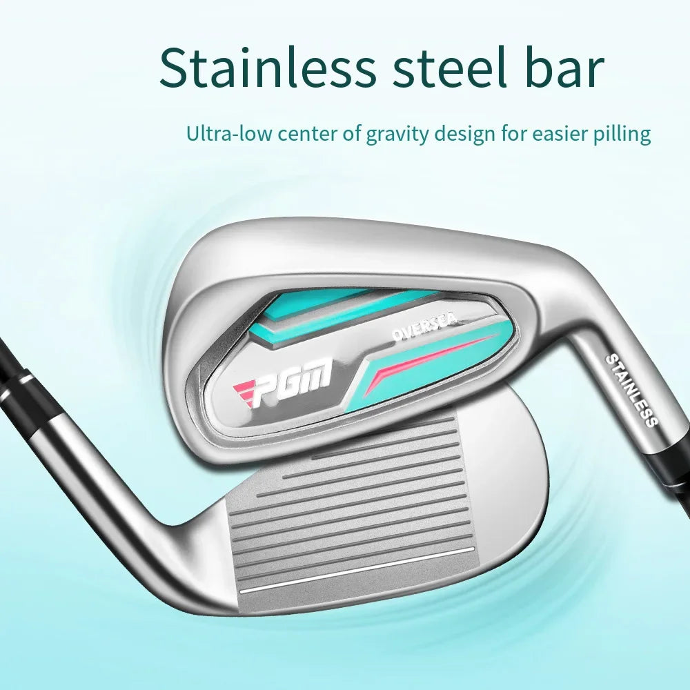 Right Handed Training Golf Irons Set With Carbon Shaft And Stainless Steel Head For Numbers Five Through S