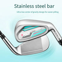 Right Handed Training Golf Irons Set With Carbon Shaft And Stainless Steel Head For Numbers Five Through S