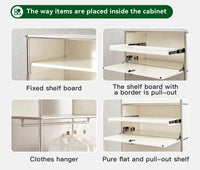 Metal TV Stand Corner Cabinet for Living Room Storage