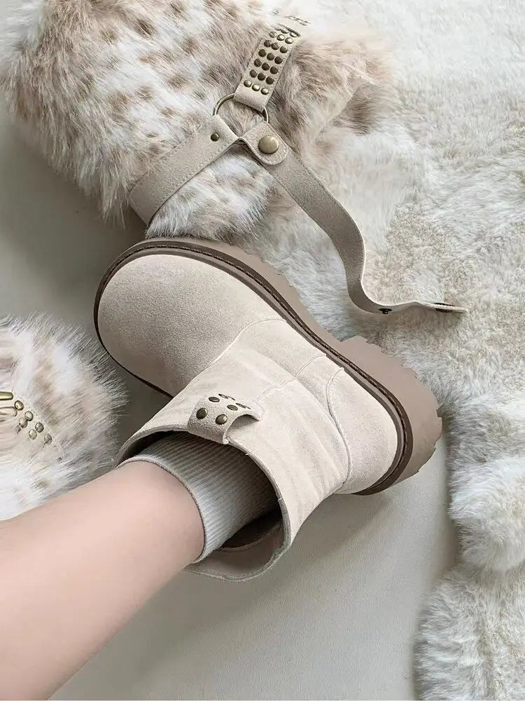 Fur Women Snow Boots Fashion Platform Shoes Warm New Casual Sport Shoes 2025 Winter Sneakers Ankle Boots Walking Mujer Botas - Buy online at  Vibe In Cart.