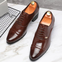 Trendy Men's Casual Black Brown Lace Up Oxford Cuban Shoes Gentleman Business Flats Dress Homecoming Footwear Zapatos Hombre - Buy online at  Vibe In Cart.