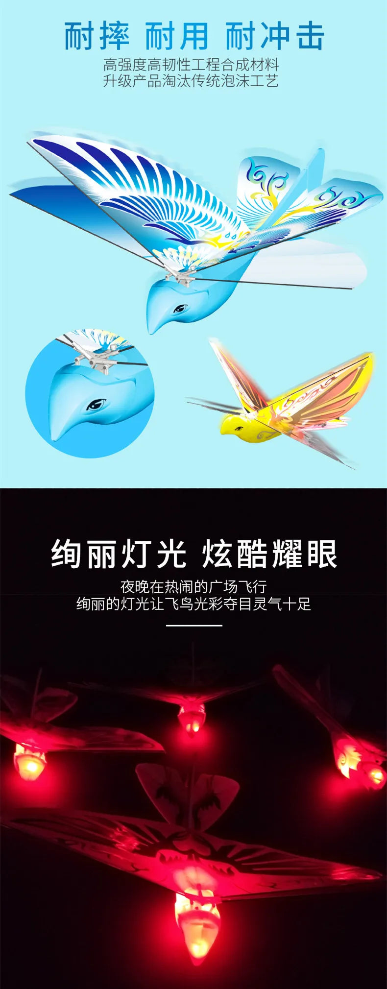 Children RC 2.4GHz Airplane RC Bird Remote Control Toys e-Bird Flying Birds Electronic Mini Drone Toys For Gifts Boys Girls