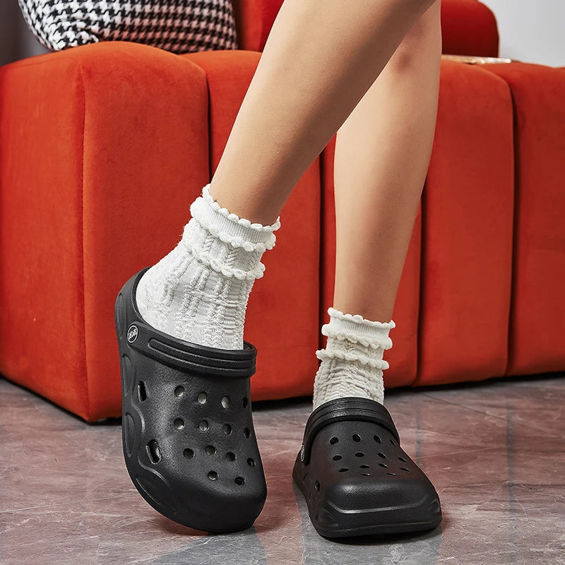 Summer Comfortable Clogs Slippers for Women Lightweight Anti Slip Beach Sandals Woman Fashion White EVA Waterproof Garden Shoes - Buy online at  Vibe In Cart.