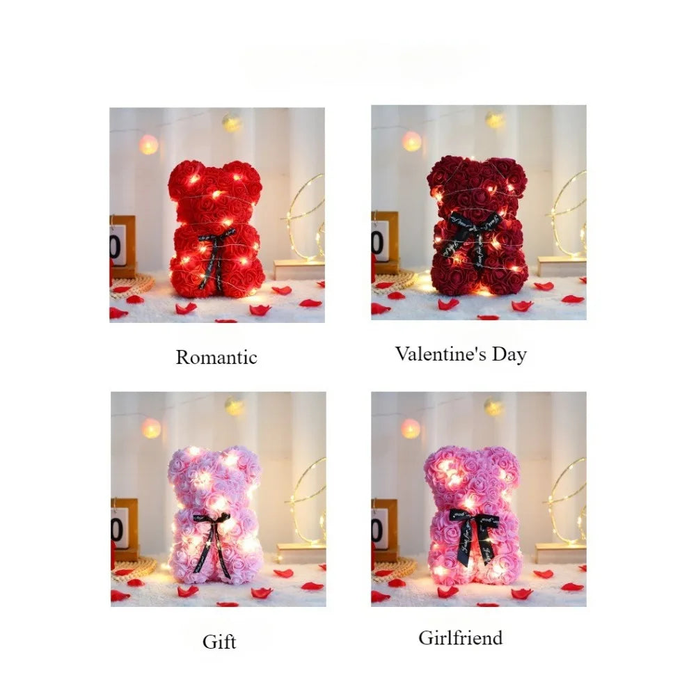 New Artificial Flower Eternal Rose Teddy Bear for Mom Mother's Day Birthday Valentine's Day Anniversary Gifts & Artificial Decor - Buy online at  Vibe In Cart.