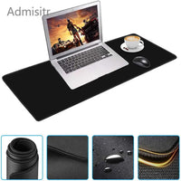 Large Waterproof Non-Slip Rubber Mouse Pad in Black and White