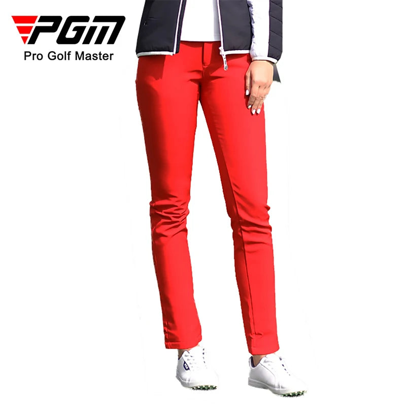 PGM Women Winter Golf Pants Lady Waterproof Warm Pant Fleece Snow Prevention Trousers Girls Elastic Straight Sweatpant XS-XXXL - Buy online at  Vibe In Cart.