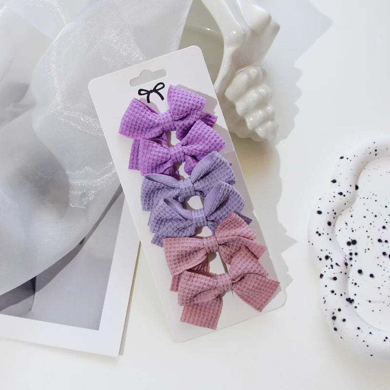 6/10Pcs/Set 2025 Fashion New Cute Ribbon Bowknot Hair Clips for Kids Handmade Baby Girls Hair Accessories - Buy online at  Vibe In Cart.
