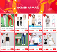 PGM Breathable Female Legging Stocking Sunscreen Women Golf Pants Ice Silk High Elastic Stocking Outdoor Thin Long Leg Sock