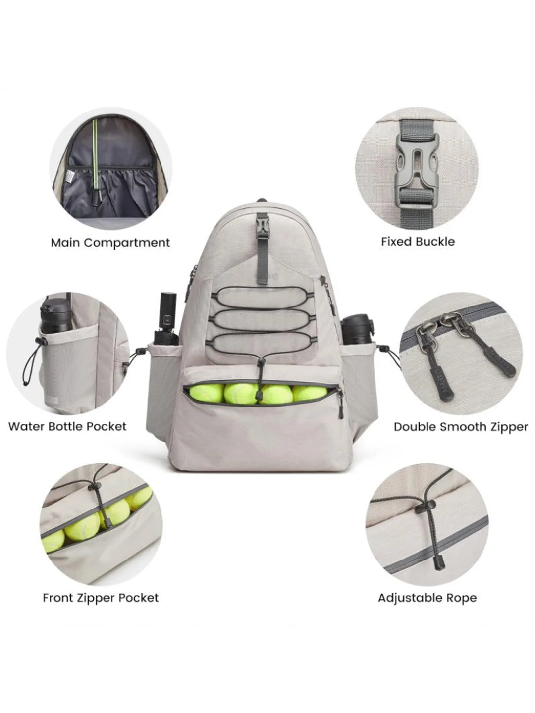 45L Sports Fitness Backpack Badminton Bag Waterproof Multi-Functional Bags Tennis Racket Pickleball Bag with Shoe Compartment - Buy online at  Vibe In Cart.