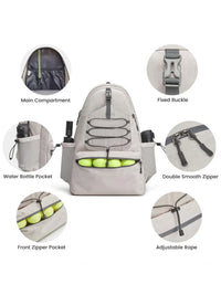 45L Sports Fitness Backpack Badminton Bag Waterproof Multi-Functional Bags Tennis Racket Pickleball Bag with Shoe Compartment - Buy online at  Vibe In Cart.