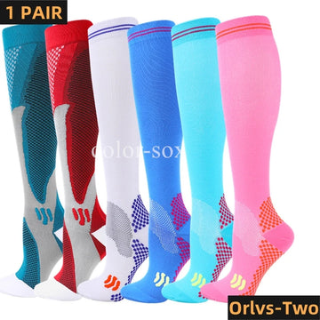 New Compression Socks 20-30mmhg High Stockings Men Women Sports Socks For Marathon Cycling Football Varicose Veins EU36-50 Meias - Buy online at  Vibe In Cart.
