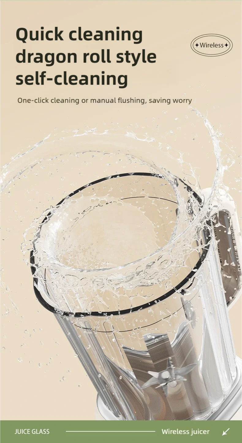 TINSOL New Home Juicer 10 Blades 3000mAh Multifunctional Blender Knob Juicer Ice Crusher  High Juicing Rate Kitchen Tools - Buy online at  Vibe In Cart.