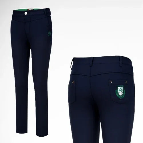 Women's Full Length Waterproof Golf Pants with High Elasticity and Warm Fleece