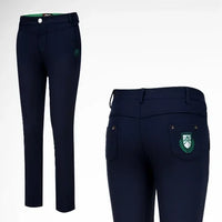 Women's Full Length Waterproof Golf Pants with High Elasticity and Warm Fleece