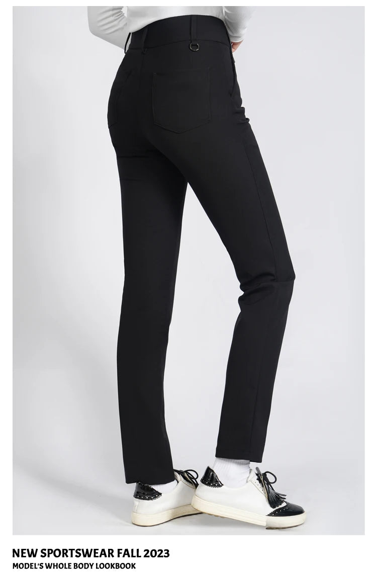 Golf Women's Pants Sttraight High Waist Causal Sportswear Elastic Brethable Golf Tennis Trousers - Buy online at  Vibe In Cart.