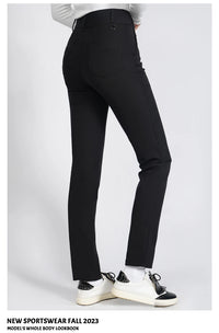 Golf Women's Pants Sttraight High Waist Causal Sportswear Elastic Brethable Golf Tennis Trousers - Buy online at  Vibe In Cart.