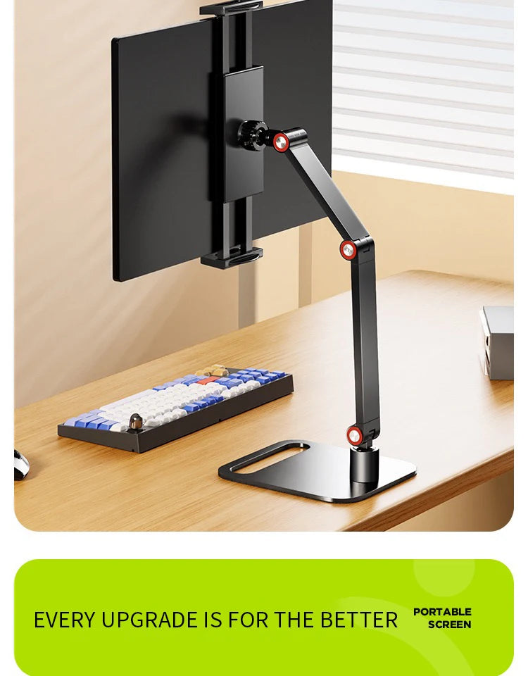 Adjustable VESA Monitor Stand for 10-20 Inch Screens with 360 Degree Swivel