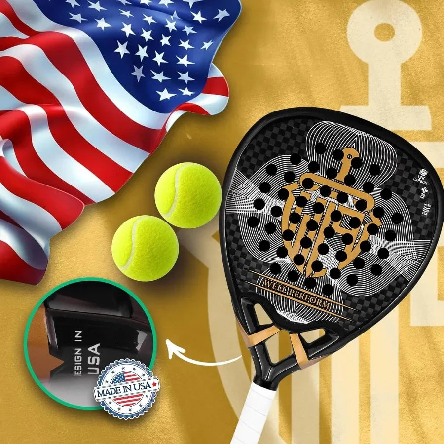 Padel Racket Carbon Fiber Surface Tennis Racket Pop Tennis Beach Tennis - Buy online at  Vibe In Cart.