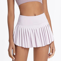 Summer Women Tennis Pleated Skirt With Inner Lining High Waist Double Layer Design Sport Sexy Fitness Yoga Dancing Shorts - Buy online at  Vibe In Cart.