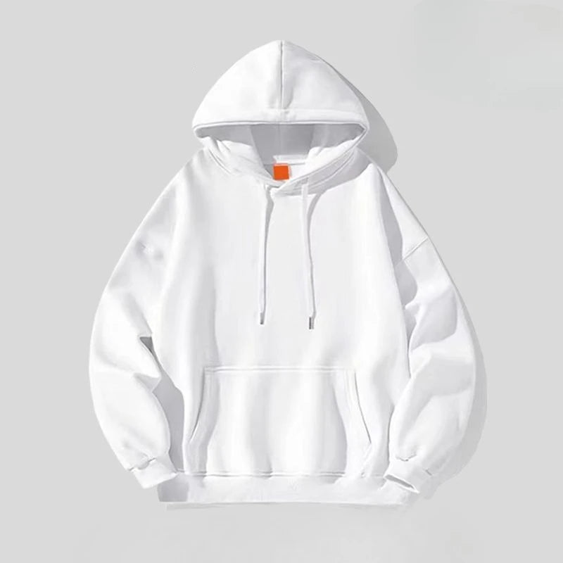 Men's hooded sweatshirt autumn and winter Y2K retro soft adult solid color autumn and winter street casual basic sweatshirt - Buy online at  Vibe In Cart.