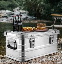 30-80L Outdoor Storage Box Camping Picnic Travel Aluminum Alloy Large Capacity Box Accessories Storage Bag Hiking Accessories - Buy online at  Vibe In Cart.