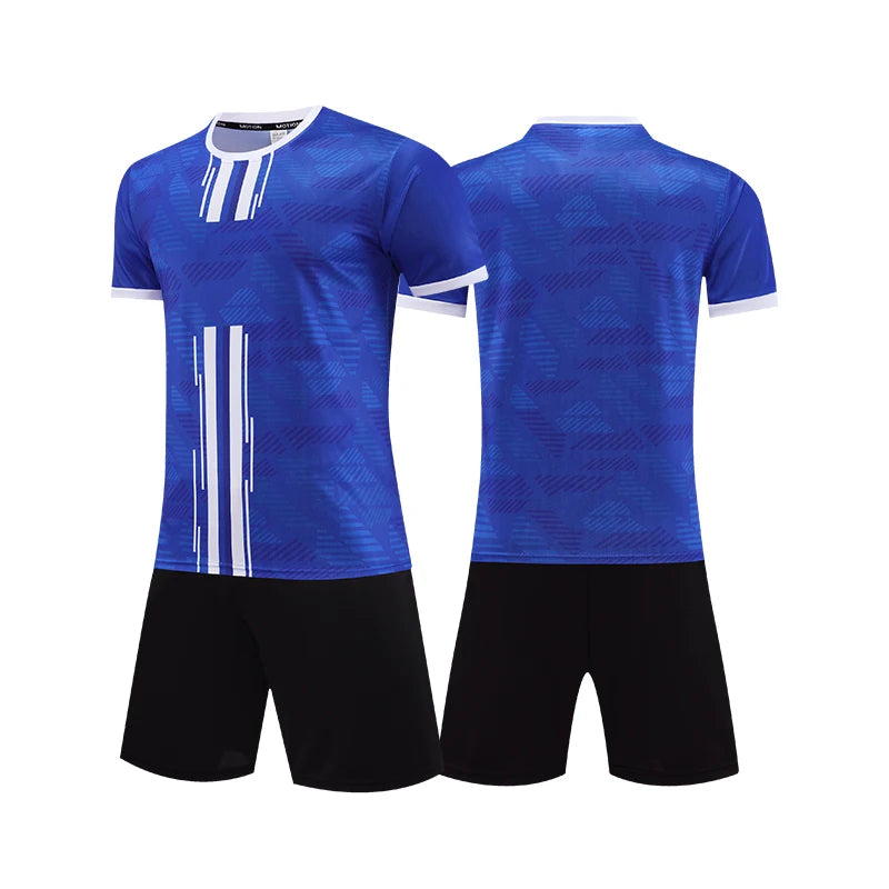 Soccer Uniform Set for Adults and Kids with Shirt and Shorts