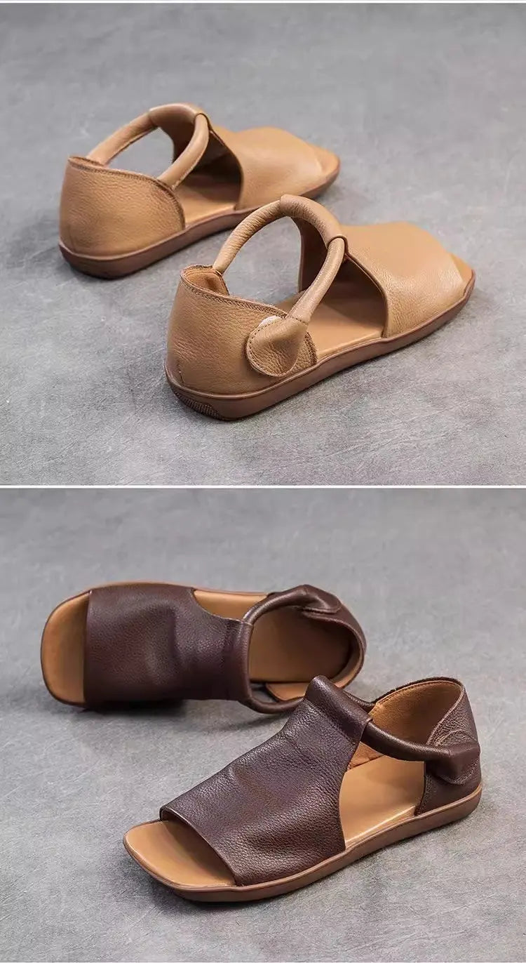 Women's Open-Toe Flat Sandals with Cross Strap & Adjustable Ankle Strap - Summer Casual Lightweight Walking Shoes for Women, Min - Buy online at  Vibe In Cart.