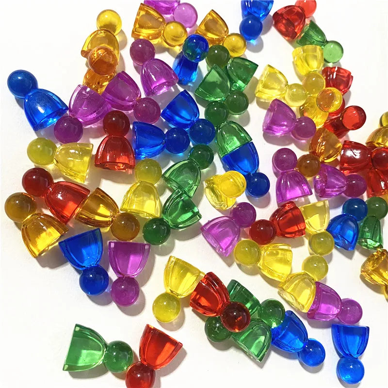 10pcs 24*16*12mm Games Markers Acrylic Colorful Humanoid Chess Pieces For Game Card Accessories - Buy online at  Vibe In Cart.