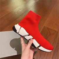 Hot Black High Top Women Socks Shoes Sneakers Breathable Couples Casual Sports Shoes Comfy Platform Sock Sneakers Men - Buy online at  Vibe In Cart.