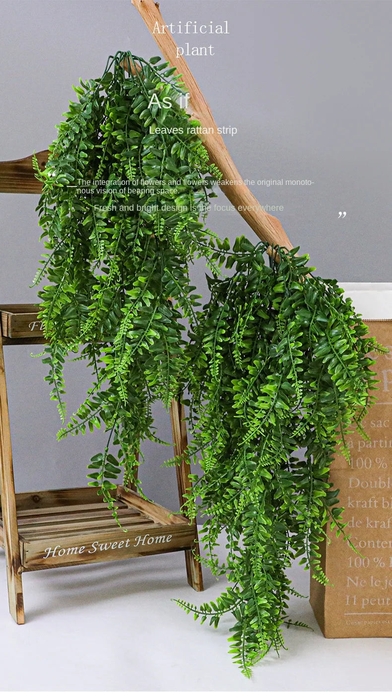 90cm Artificial Plant Vine Home Decoration Hanging Plastic Leaf Grass Garland Outdoor Wedding Party Decorations Fake Rattan Ivy - Buy online at  Vibe In Cart.