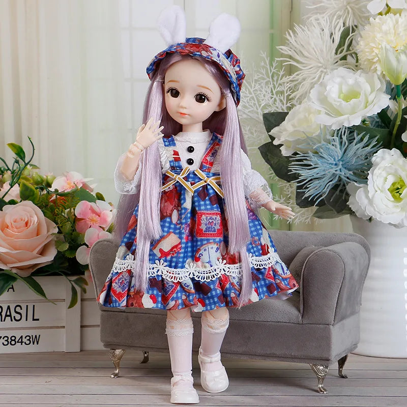 BJD Doll and Clothes Multiple Removable Joints 30cm 1/6 3D Eyes Doll Girl  Dress Up Birthday Gift Toy - Buy online at  Vibe In Cart.