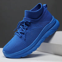 Men's Breathable Lace-Up Casual Sneakers With EVA Insole And Cotton Lining