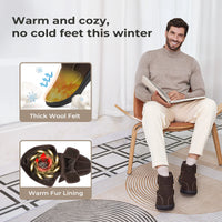 FitVille Wide Diabetic Winter Boots For Men Fully Adjustable Straps Men‘S Snow Boots Wide Neuropathy With Warm Fur Lining - Buy online at  Vibe In Cart.