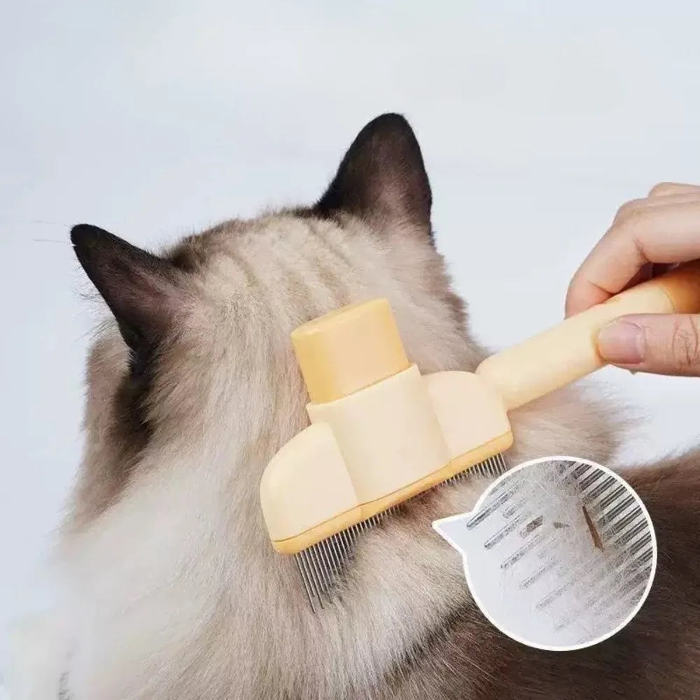 Pet Cat Comb Cat Dog Hair Remover Brush Cat Hair Grooming And Care Comb For Long Hair Dog Pet Brush Hair Removal Cleaning Tool - Buy online at  Vibe In Cart.