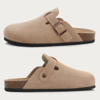 Comwarm Winter Cork Men Clogs Slippers Brand Cow Suede Clogs Leather Cork Footbed Men Mules Outdoor Antiskid Men Beach Sandals - Buy online at  Vibe In Cart.