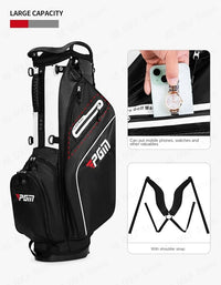 Lightweight Unisex Nylon Golf Rack Bag with 14 Insertions and Shoulder Strap