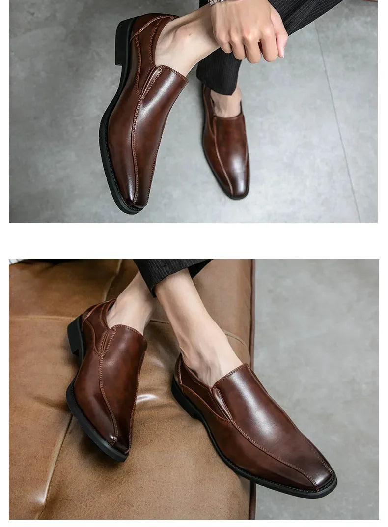 Golden Sapling Casual Business Shoes Men Loafers Formal Wedding Shoes Leisure Party Office Flats Men's Social Dress Moccasins - Buy online at  Vibe In Cart.