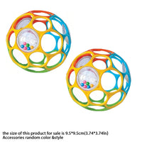 Soft Baby Grasping Ball Rattles with Bell Ball Early Education Educational Sensory Toy Random Color）