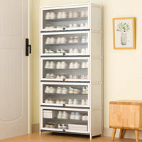 Simple shoe cabinet, household door storage artifact, space-saving indoor good-looking multi-layer dustproof large-capacity - Buy online at  Vibe In Cart.