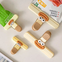 3pcs Creative Face Bag Sealing Clip Food Snack Clip Kitchen Tools Decorative Small Clip Refrigerator Plastic Food Bag Storage - Buy online at  Vibe In Cart.