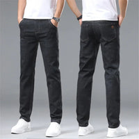 Fashion Men Jeans Stretch Straight Leg Casual Slim Fit Denim Pants Male Brand Luxury Design Business Classic Trousers Large Size - Buy online at  Vibe In Cart.