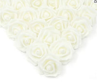 Artificial Foam Rose Flower Heads Set, 10 to 50 Pieces