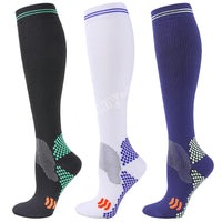 Knee-High Unisex Compression Socks for Varicose Veins 20-30 mmHg for Running and Cycling